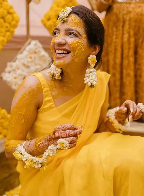 Yellow Jewelry To Match The Color Of Haldi