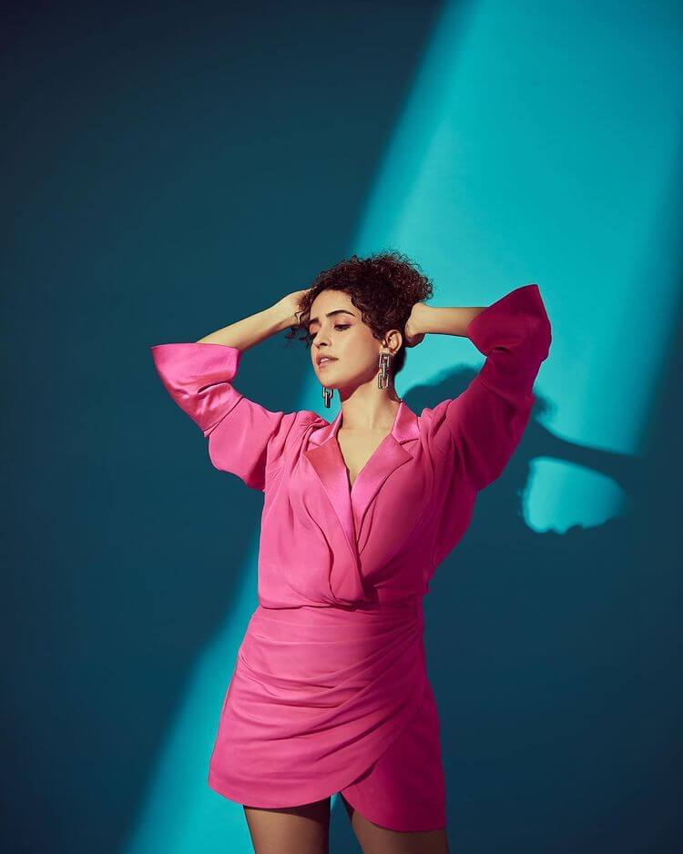 All Happiness And Joy Is Sanya Malhotra | Ethnic Wear, Pretty Dresses, Fashion And Outfits In This Bright Pink Outfit