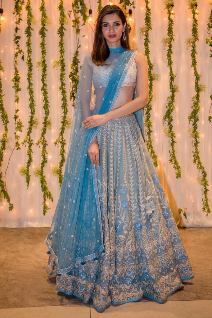Diana Penty Dress Inspiration Looks And Outfits In Sky Blue Anita Dongre Lehenga