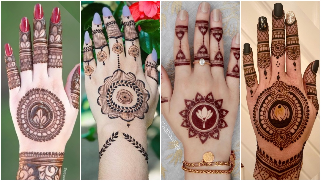 Round Mehndi Designs for Back Hand 
