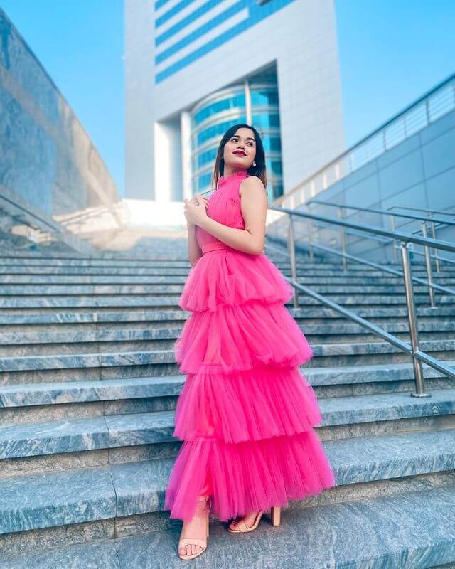 Jannat Zubair Rahmani Looks Like A Princess In This Pink Tulle Gown