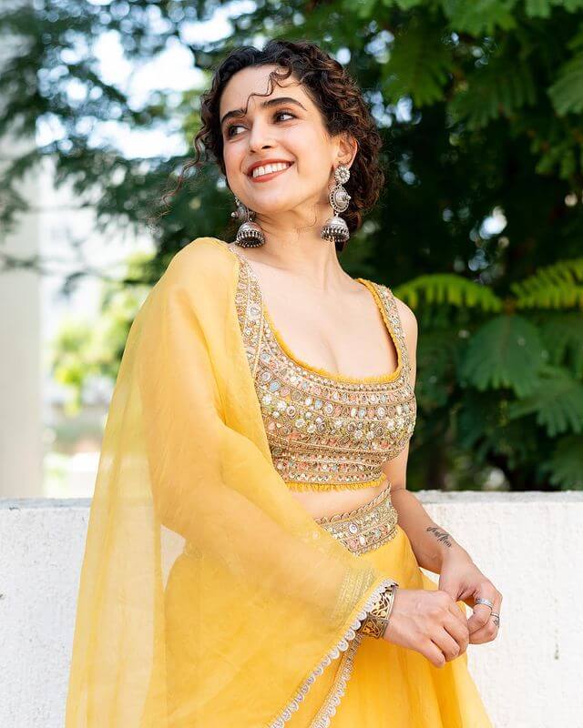 Looking Like A Burst Of Sunshine, Is Sanya Malhotra | Ethnic Wear, Pretty Dresses, Fashion And Outfits
