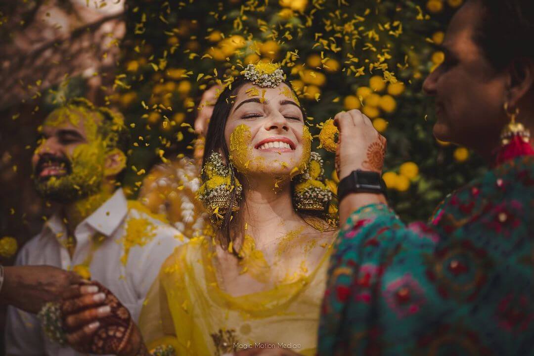 Haldi Ceremony Photoshoot Ideas For Your Wedding