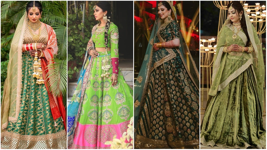 Green Bridal Lehengas For Brides-To-Be