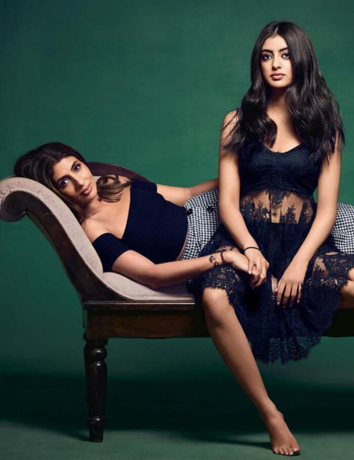 Black And Bold Look Of Navya Naveli Nanda With Mother Shweta Bachchan