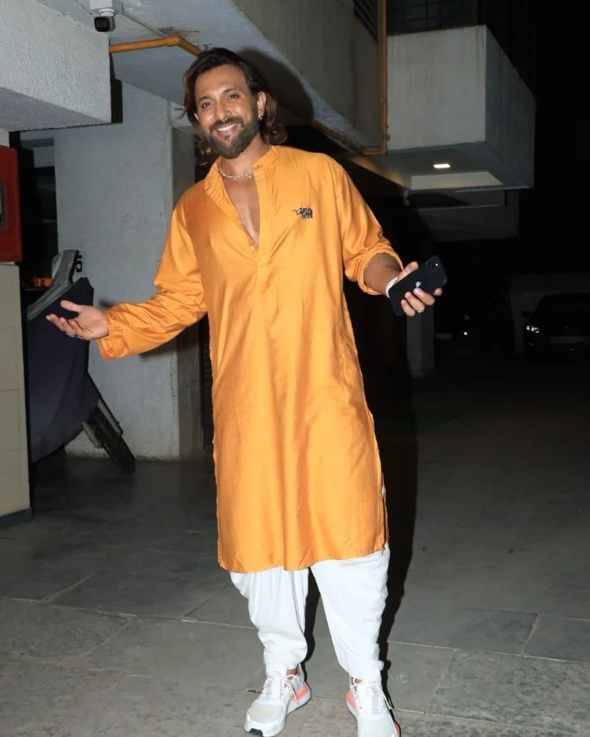 Choreographer Terence Lewis at diwali party