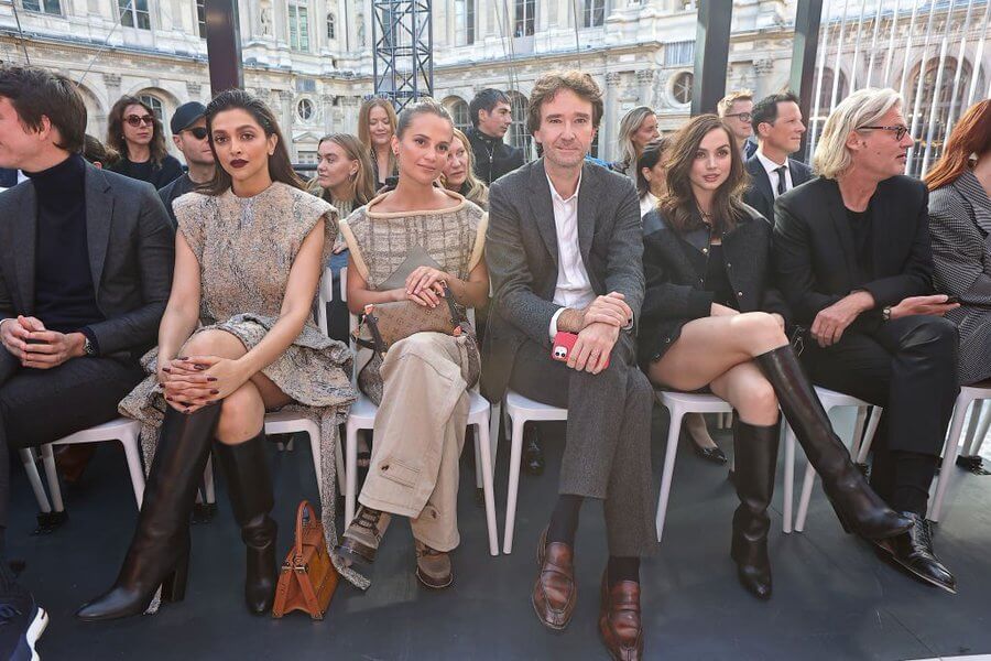 Deepika Padukone In Louis Vuitton Attends The Show At Paris Fashion Week