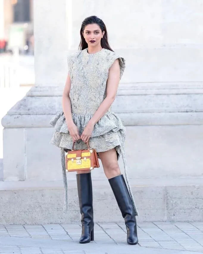 Deepika Padukone In Louis Vuitton Attends The Show At Paris Fashion Week