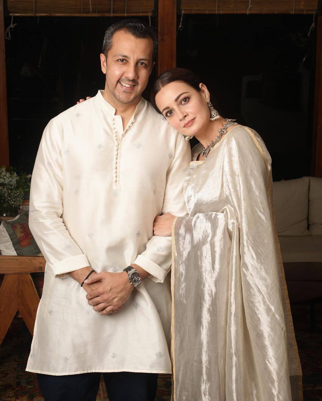 Dia Mirza With Her Wife Sahil Sangha
