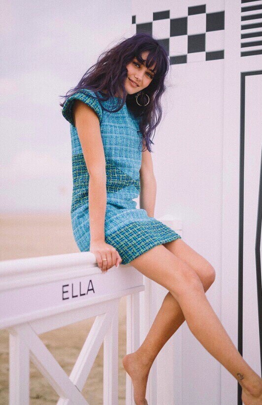 Ella In Beautiful Blue Knitted Dress 