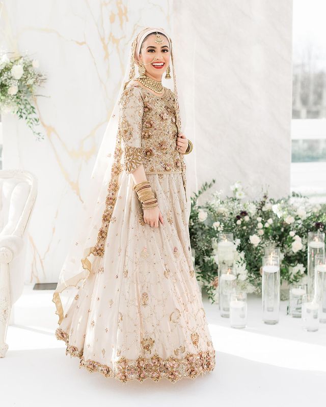 Embellished White Stone Lehenga