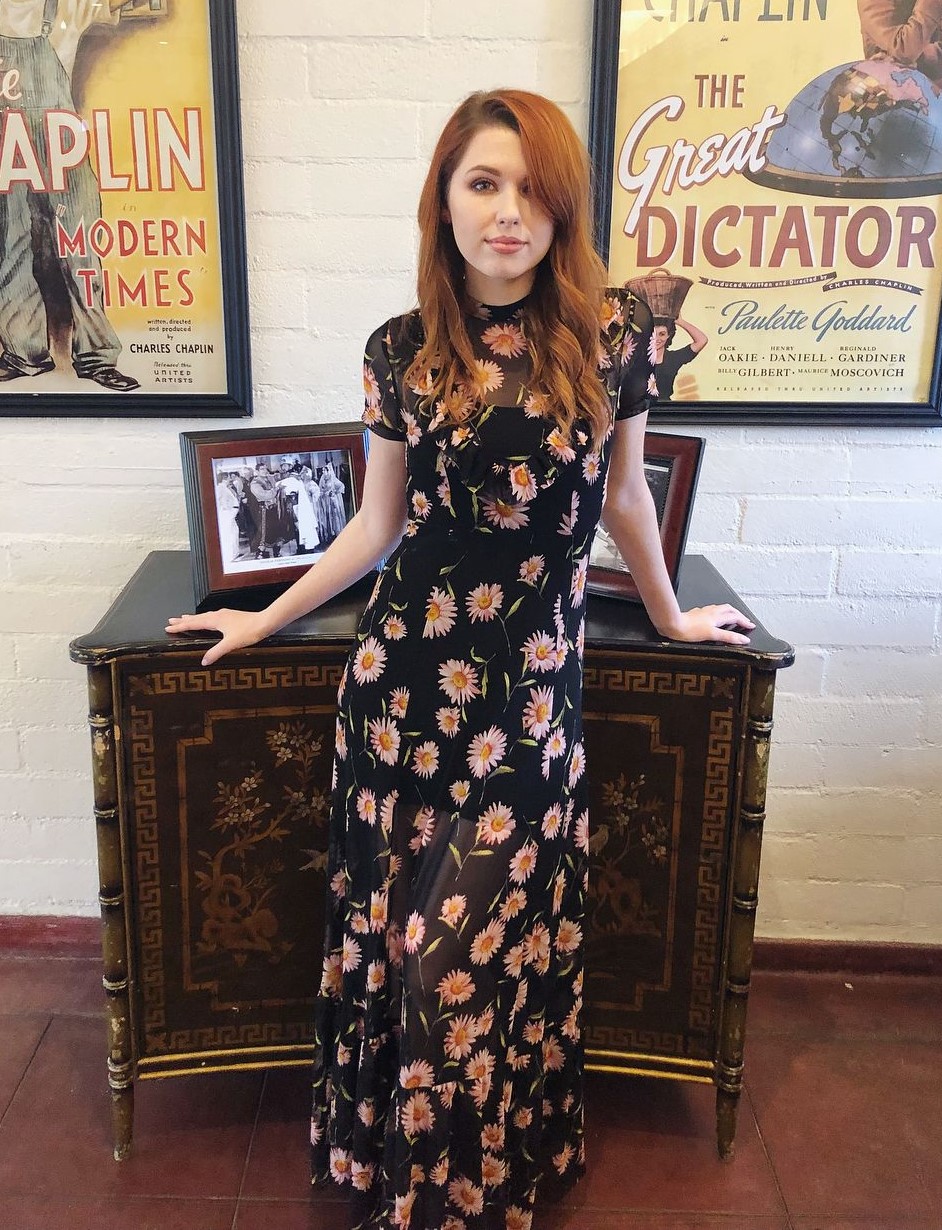 Fallen Angel Saige In Black Colored Floral Print Fabulous Dress