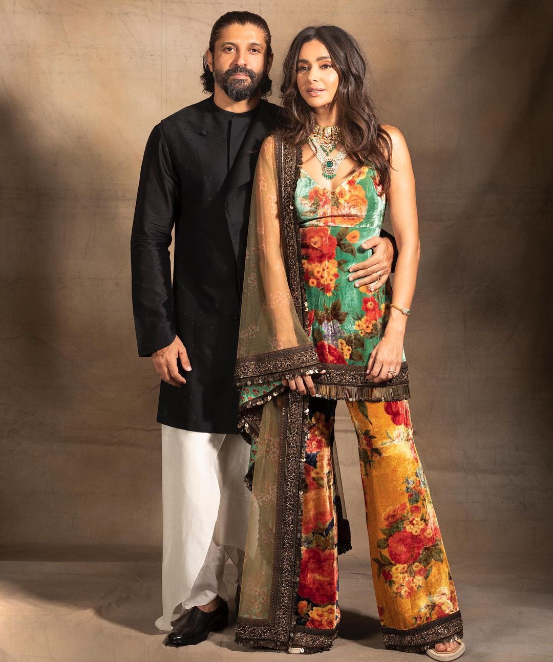 Farhan Akhter With Wife Shibani Dandekar