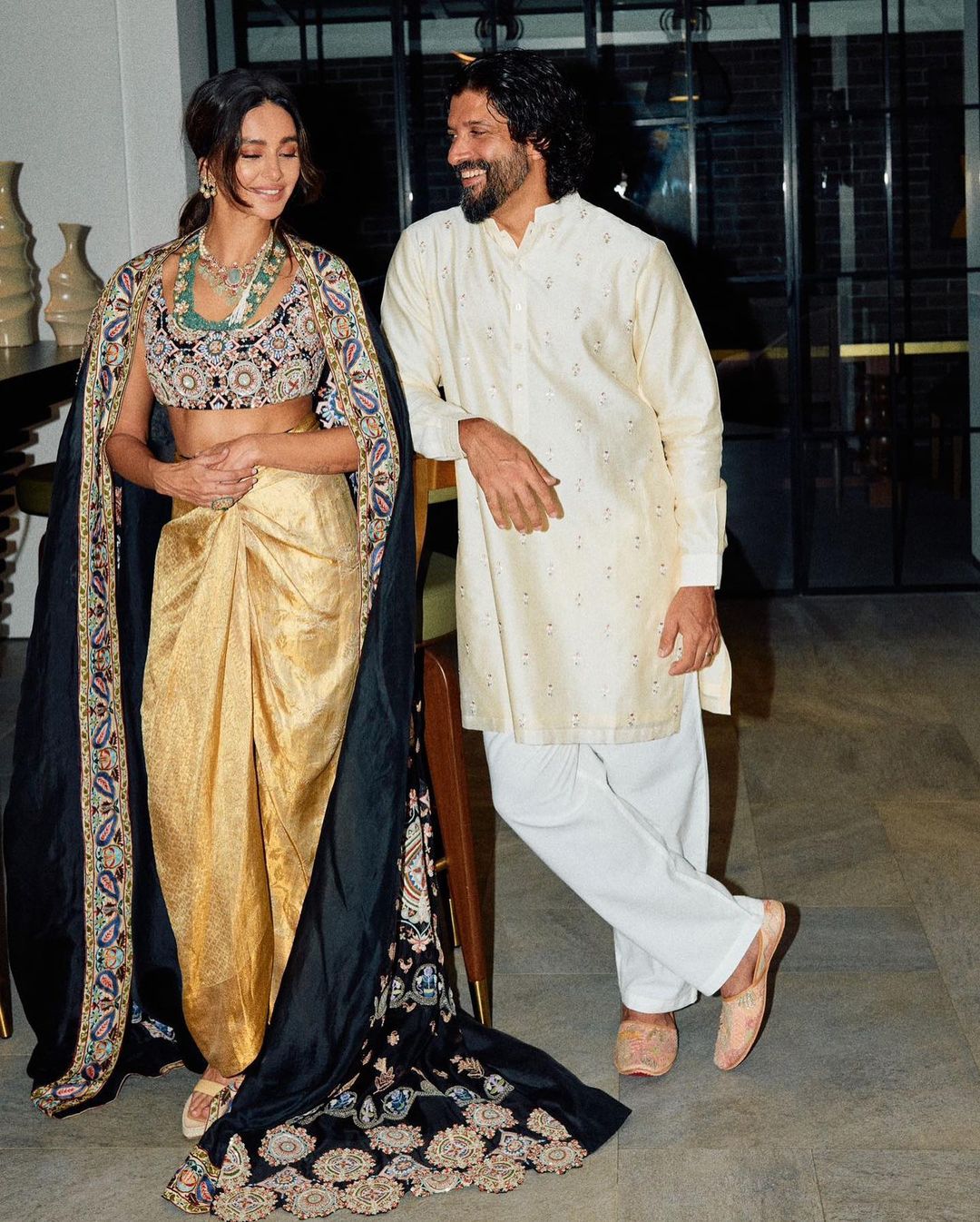 Farhan Akhter With Wife Shibani Dandekar