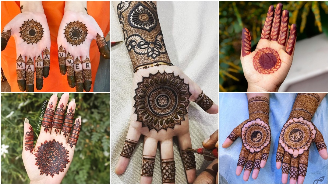 Front Hand Circle (Gol) Mehndi Designs | Easy Round Mehndi Ideas - K4  Fashion