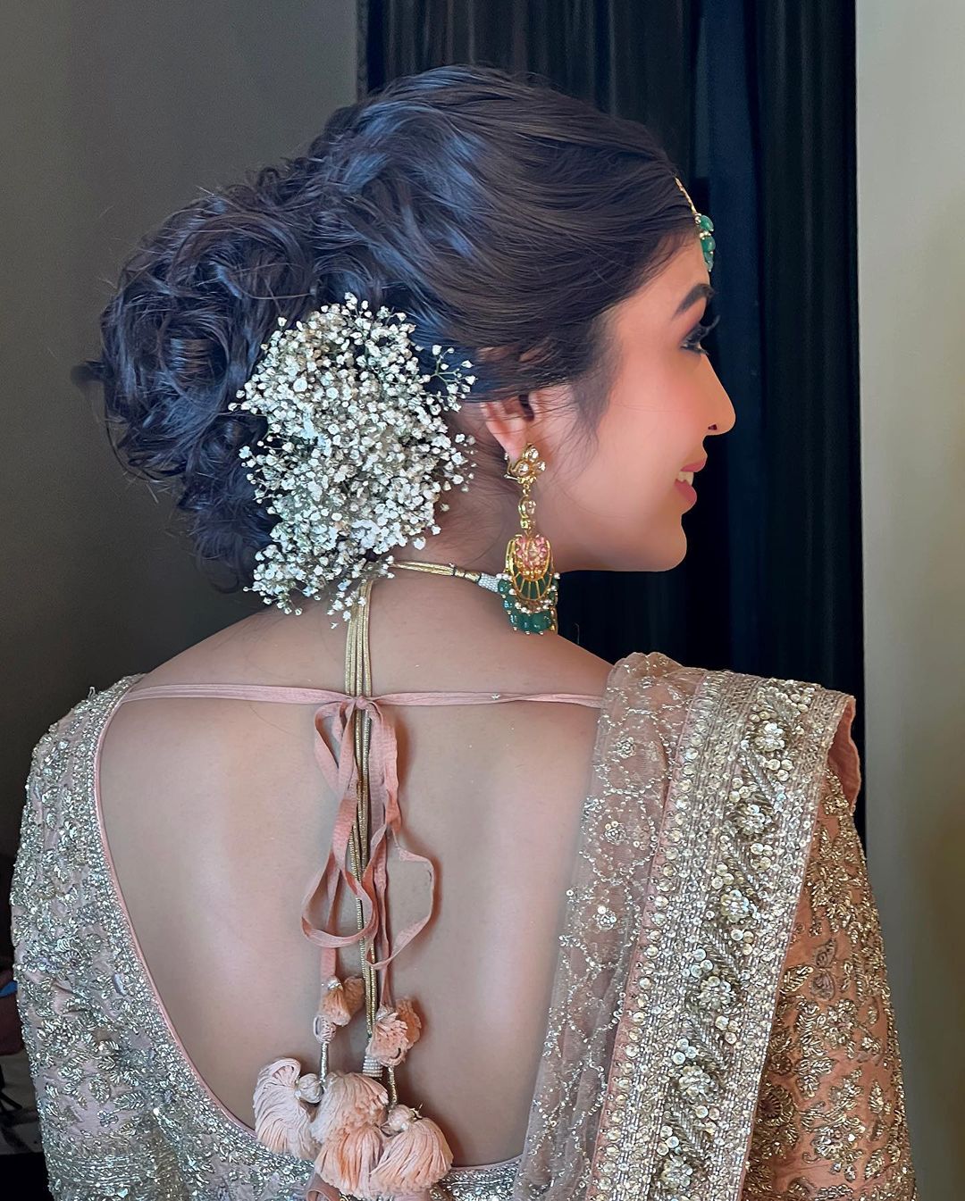 Gypsies, A Pretty Floral Bun Hairstyle For Wedding Brides