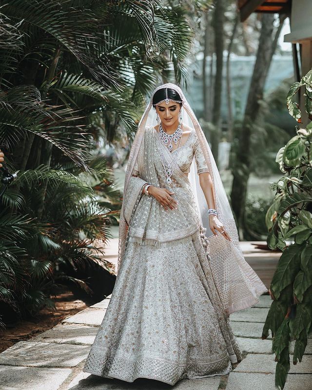 Ivory Lehenga With Gold Touch