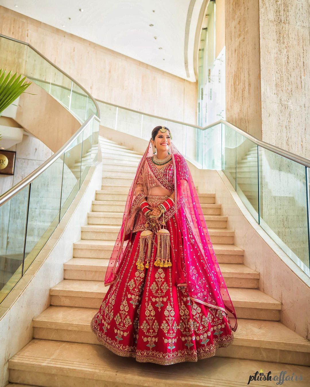 Blush Pink Blush Pink Hand Embroidered Bridal Lehenga by Ritika Sehgal for  rent online | FLYROBE