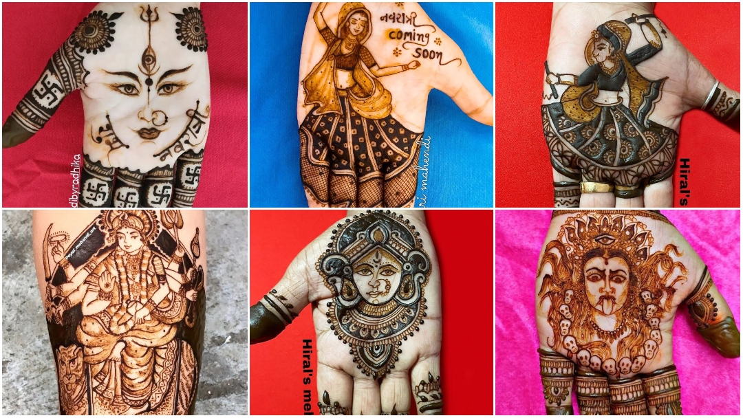 13 Latest Navratri Mehndi Designs For Durga Puja - Girlicious Beauty