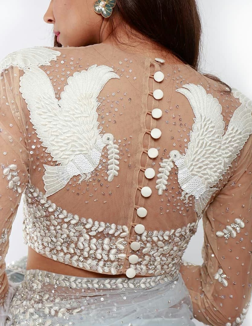 Off-White Sequin Blouse