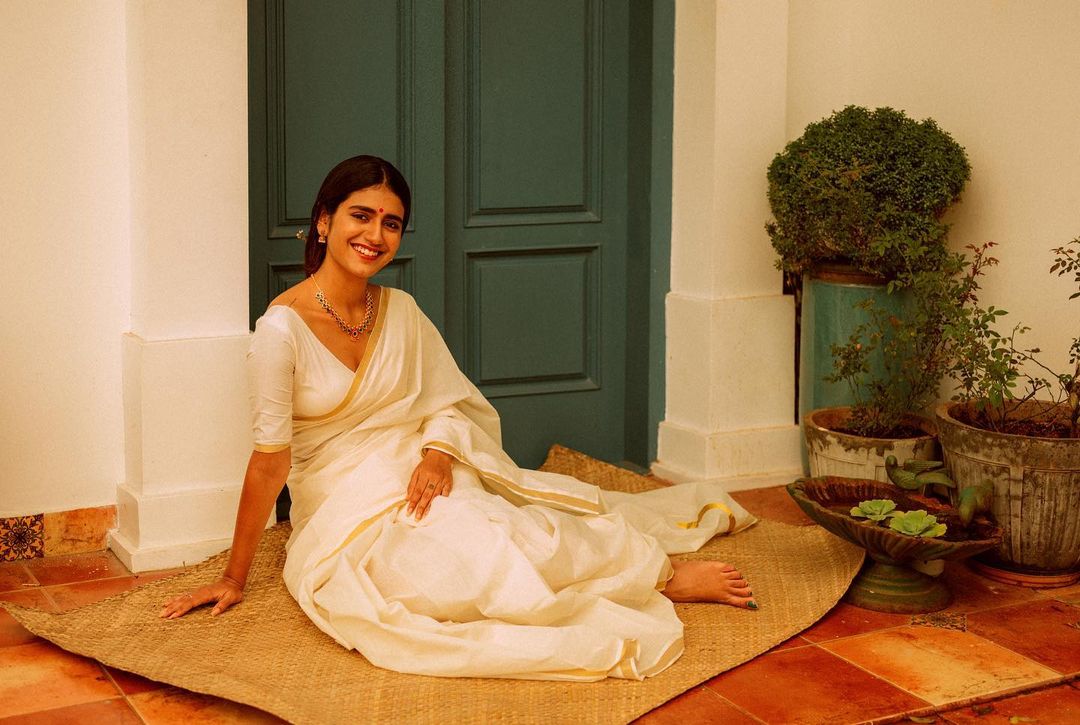 Priya Prakash In Classic South Indian Attire