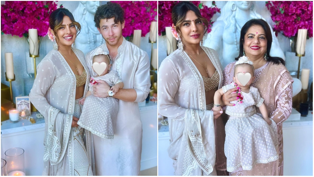 Priyanka Chopra And Nick Jonas Celebrate First Diwali With Their Daughter