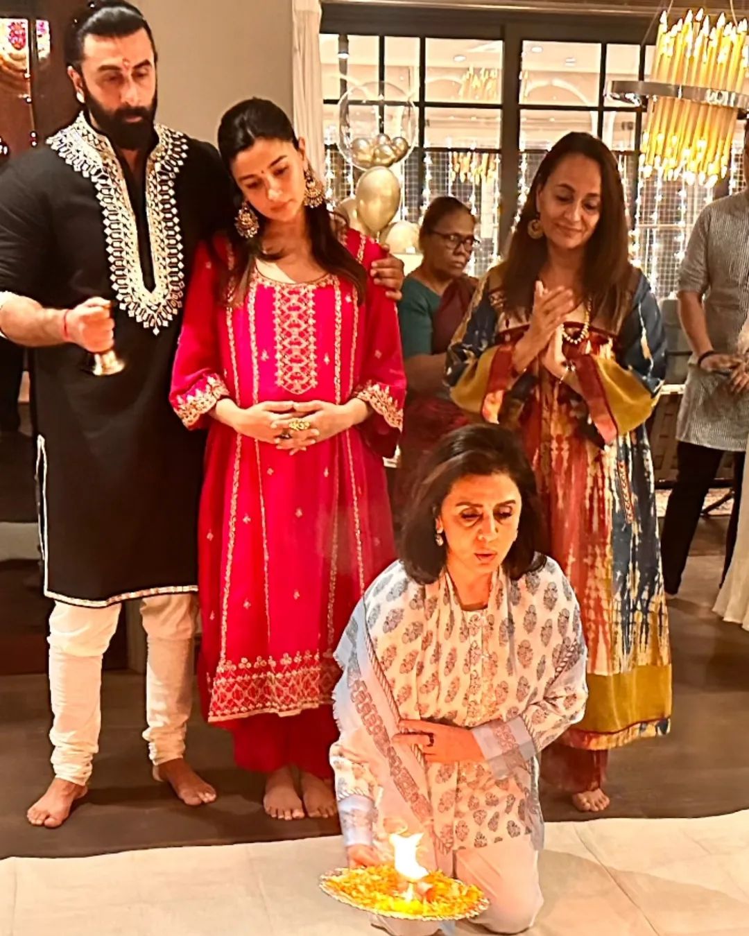 Ranbir Kapoor And Alia Bhatt Celebrate First Diwali Together