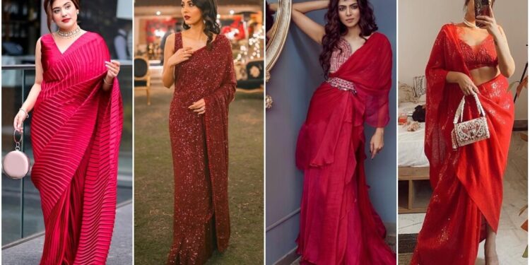 10 Red Saree Styles For Your Karwa Chauth Look