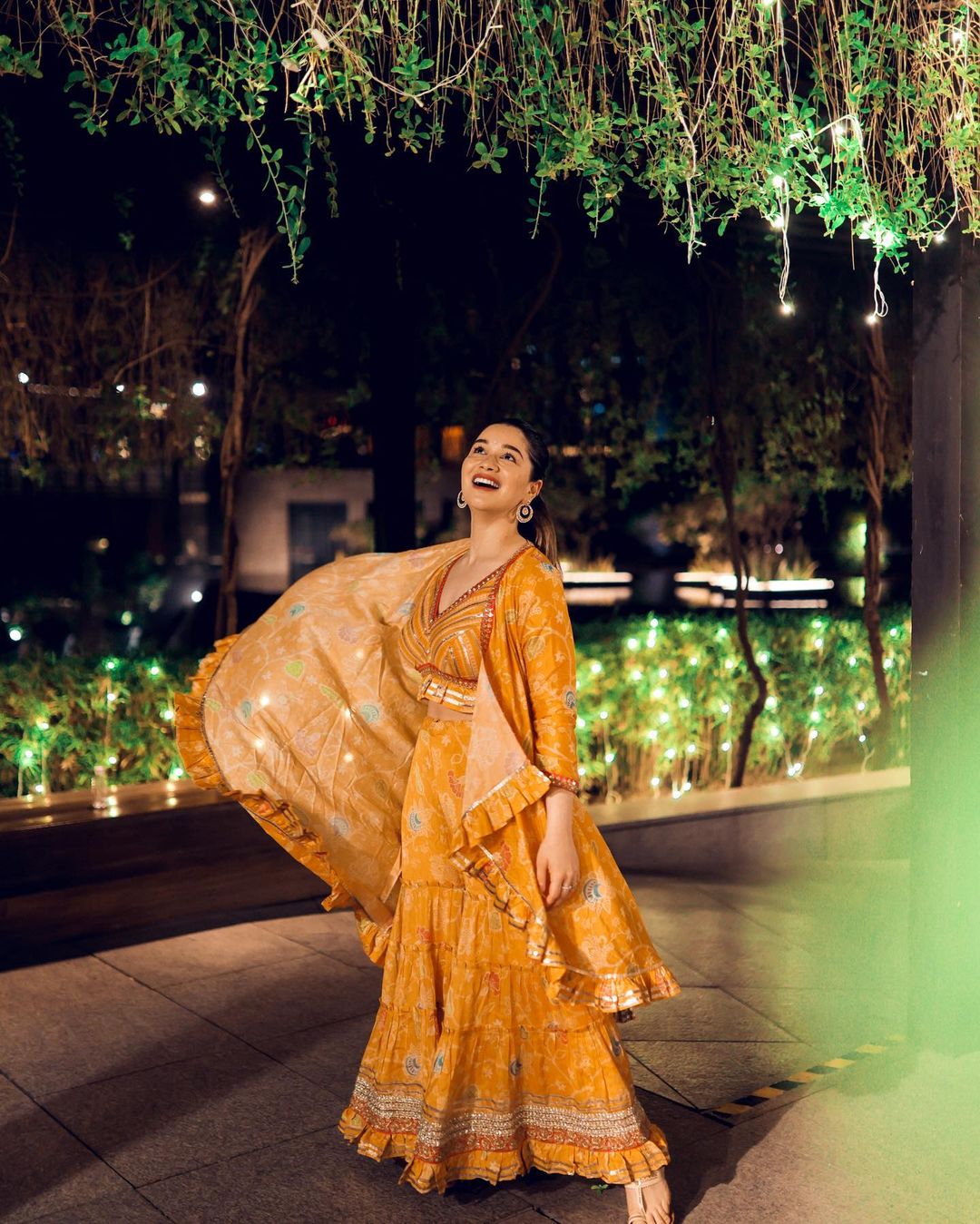 Sara Tendulkar's Ruffled 3-Piece Set
