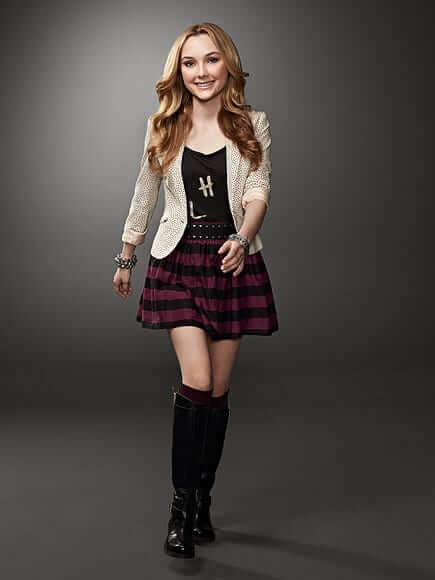 Sassy Babe In Black Top And Matching Black Skirt Topped With Beige Jacket