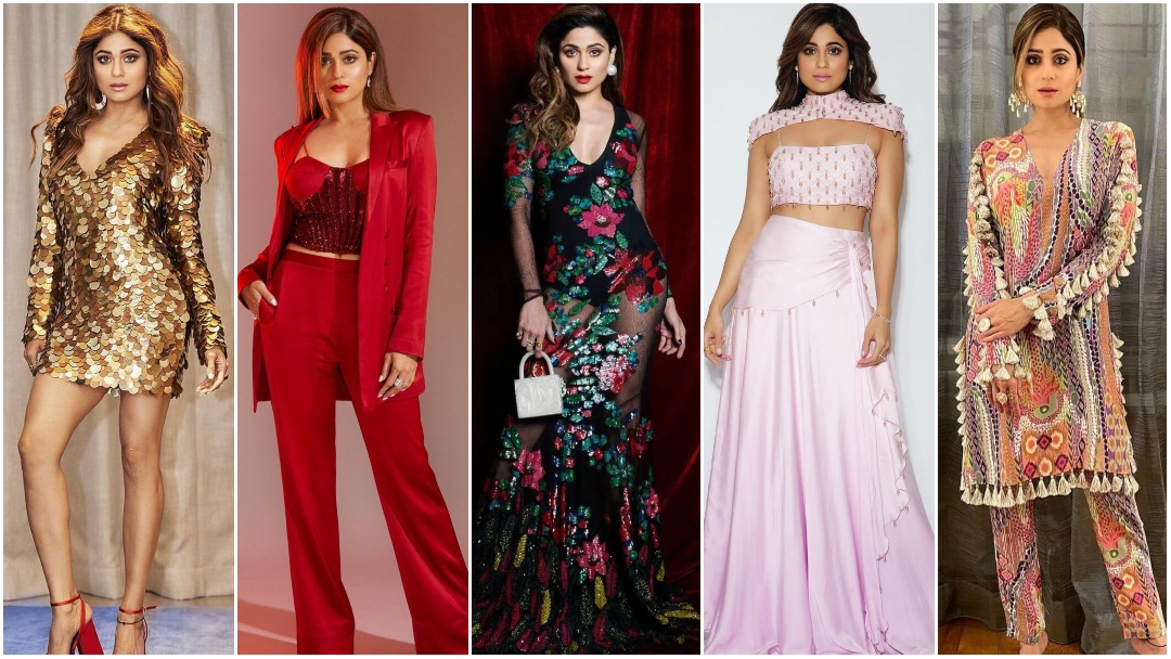 Bollywood Actress Shamita Shetty's Designer Outfits