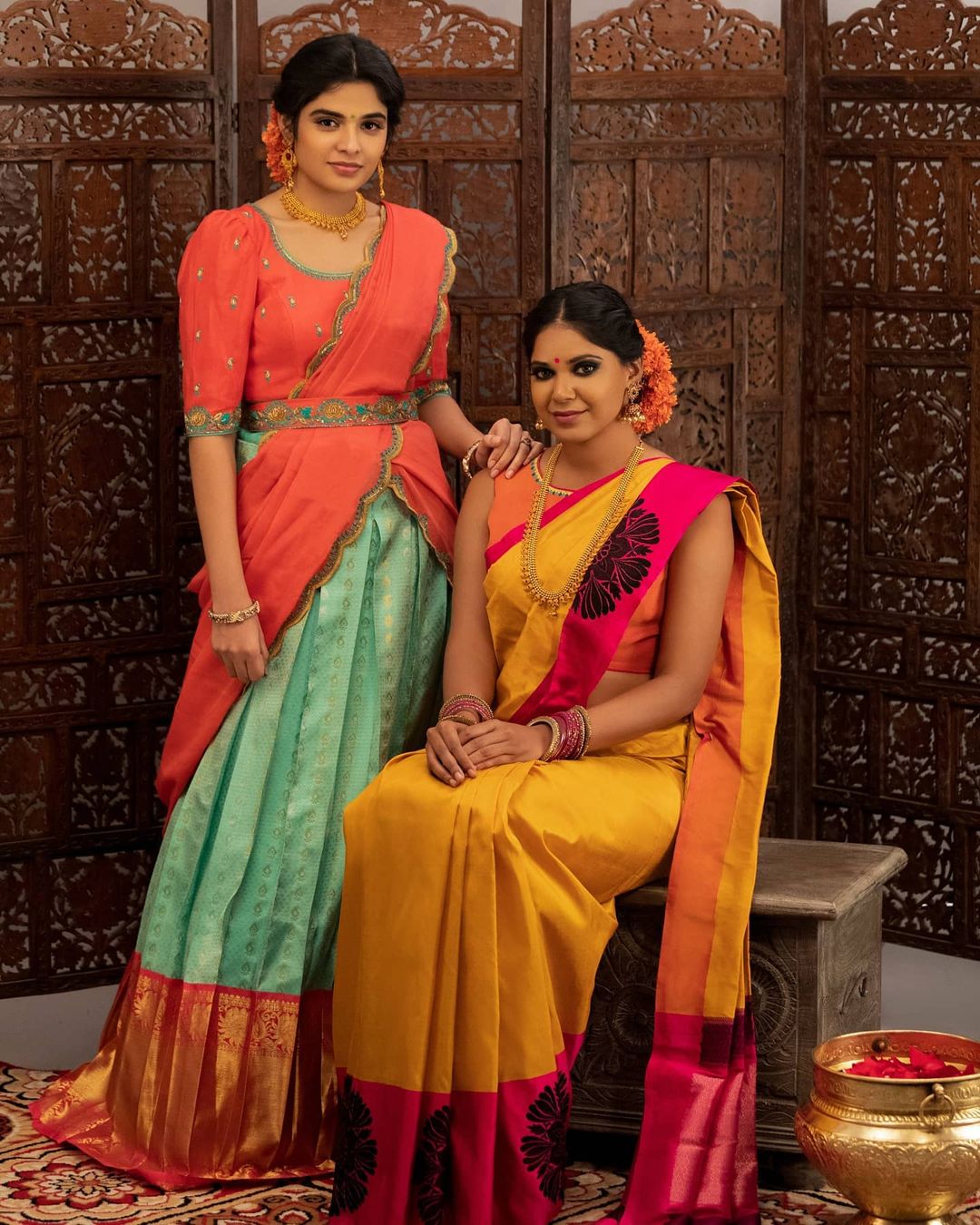 Bride's Sister poses on wedding Standing By Your Side Forever