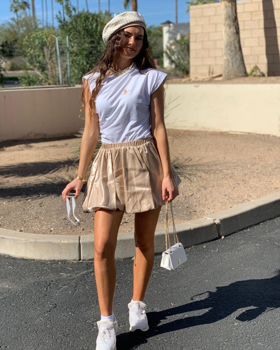 The Cool Floppy Skirt Look Of Madeline Caroll