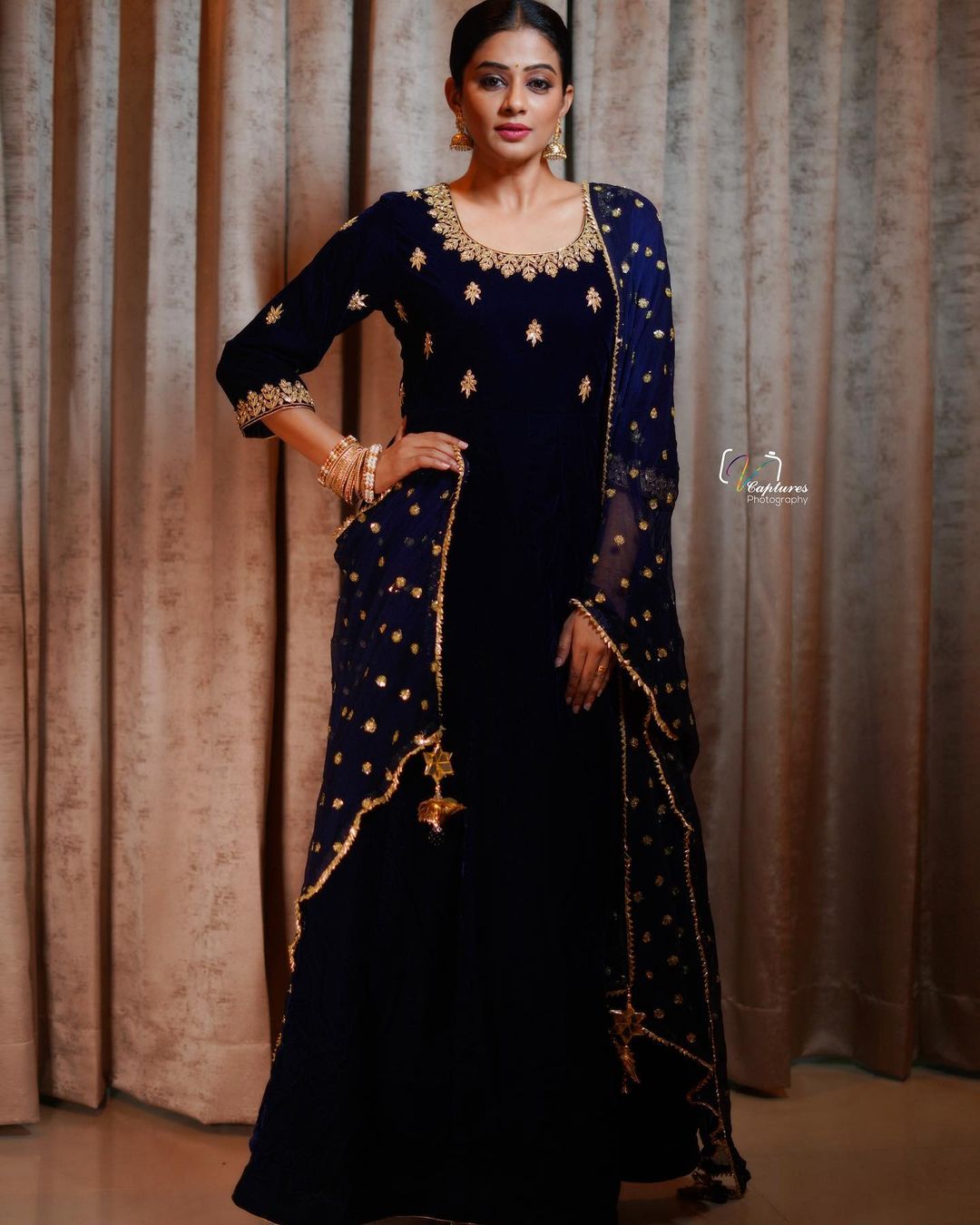 The Royal Blue Anarkali