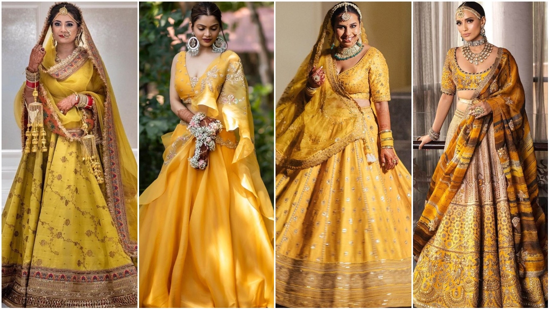 Yellow Bridal Lehengas Designs For Indian Wedding