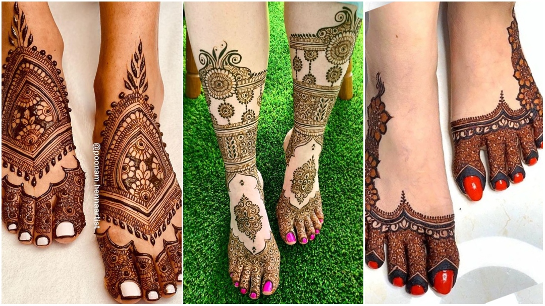Simple Feet Mehndi Design Ideas