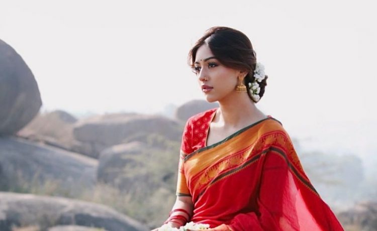 Anu Emmanuel In Red Saree Outfit Gives Traditional Vibes