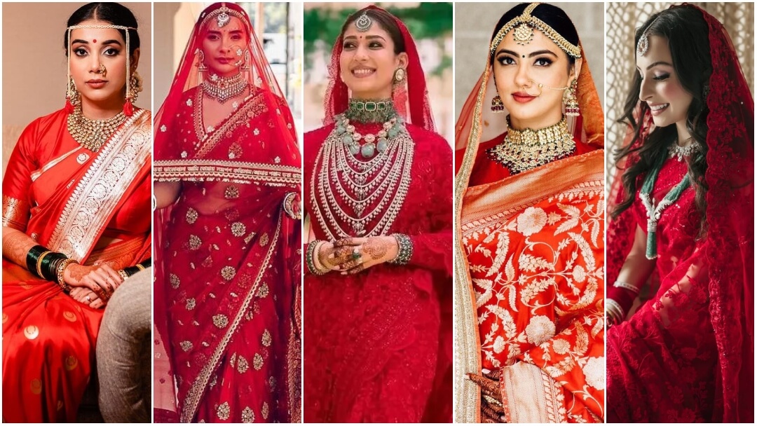 Bridal Saree Designs Spotted On Celebrities And Real Brides