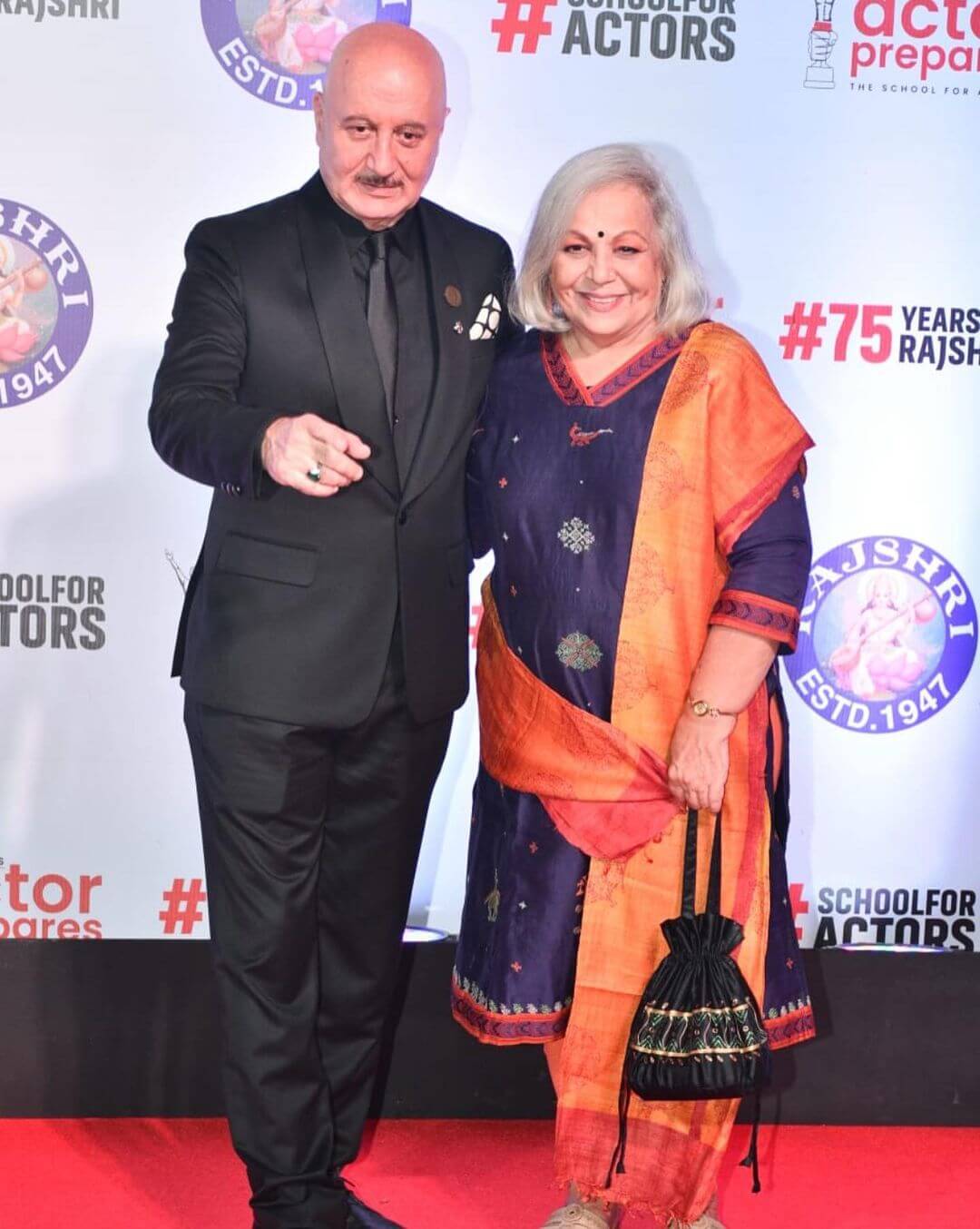 Bollywood Gem Anupam Kher At Premiere Of 'Uunchai' Movie