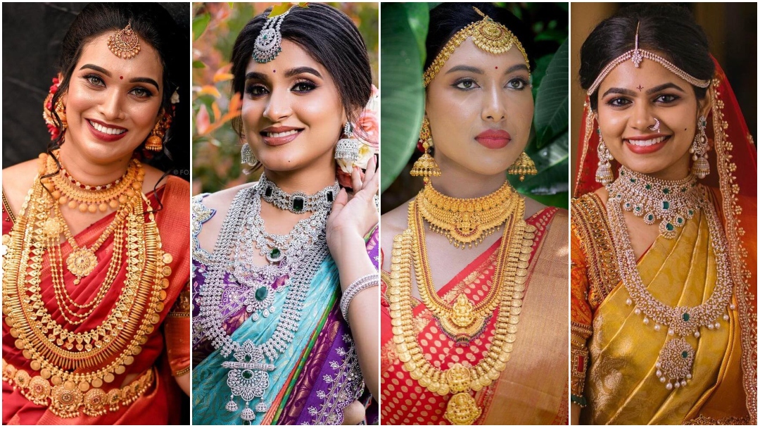 Gold And Diamond Jewellery For South Indian Brides