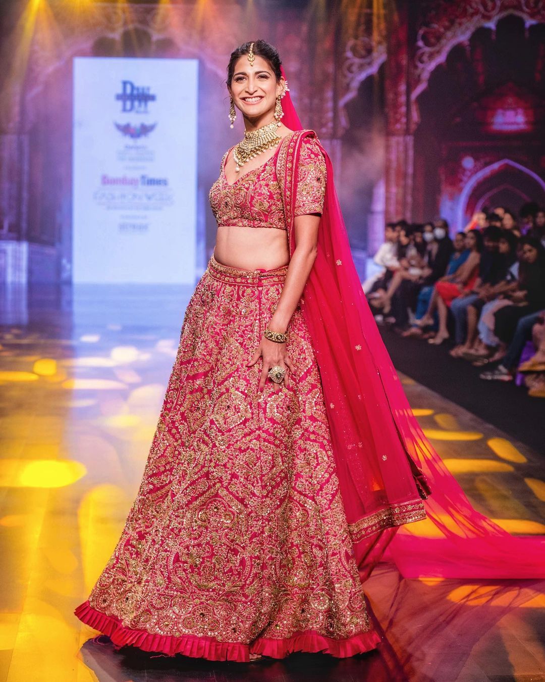 Gorgeous Aahana Kumra In Beautiful Pink Bridal Lehenga Outfit Latest and Chic Outfit Looks By Aahana Kumra