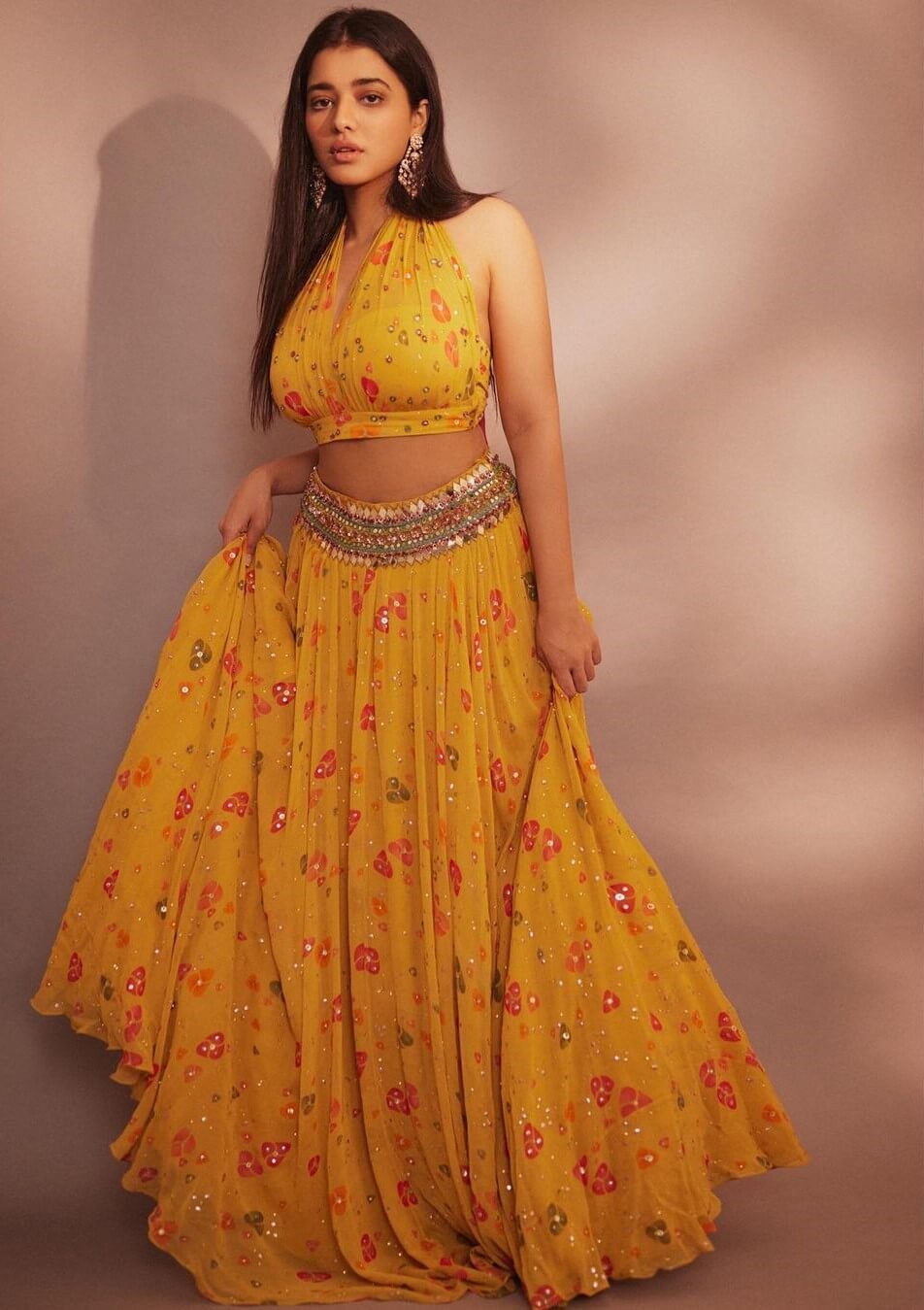 Ketika Sharma In Fabulous Yellow Lehenga Outfit Ketika Sharma Classy and Sassy Outfit Looks