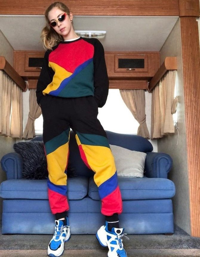 Sassy Hermione Corfield In Stunning Multi-Colored Co-ord Set