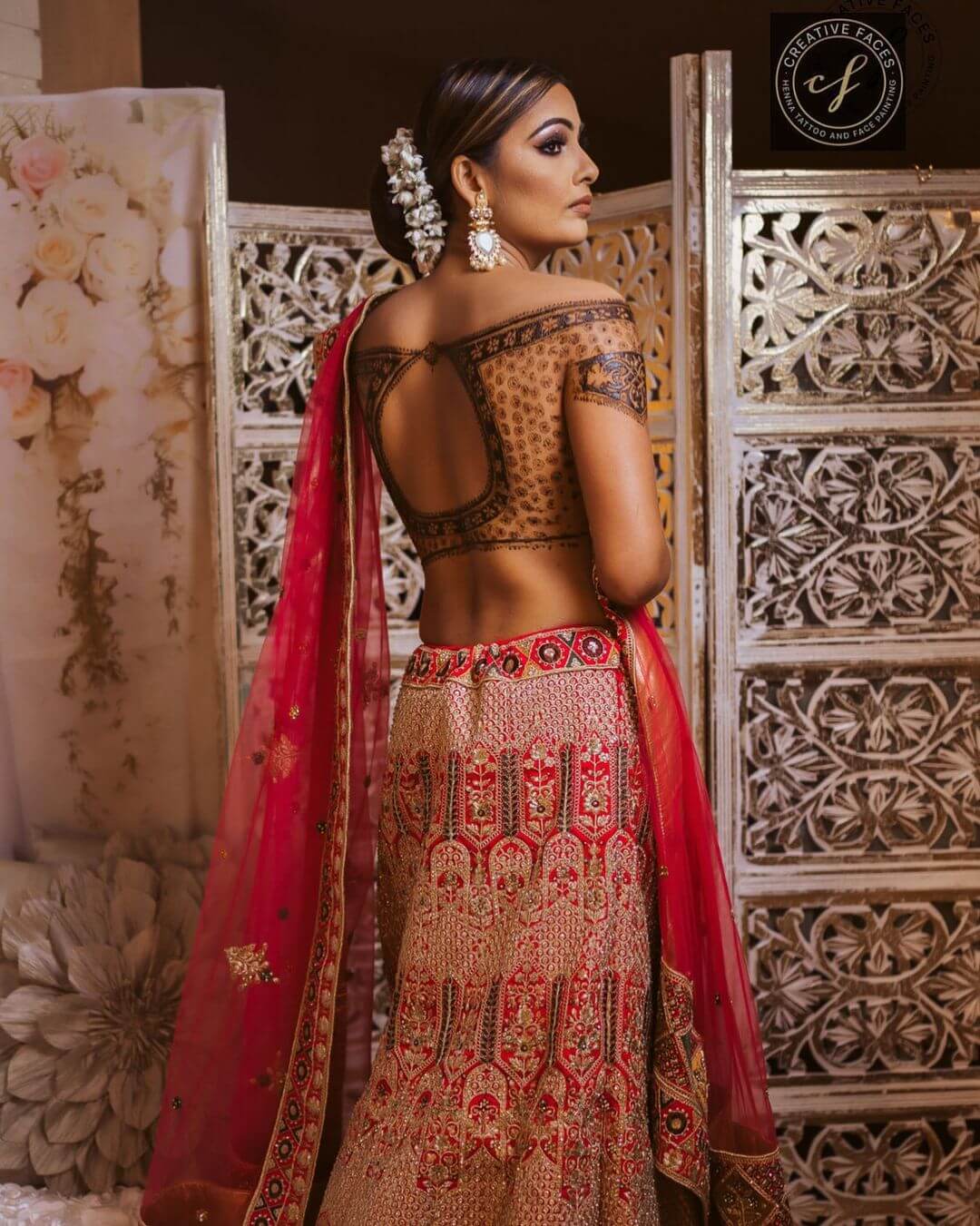 The Bold and Beautiful Mehndi Blouse Look