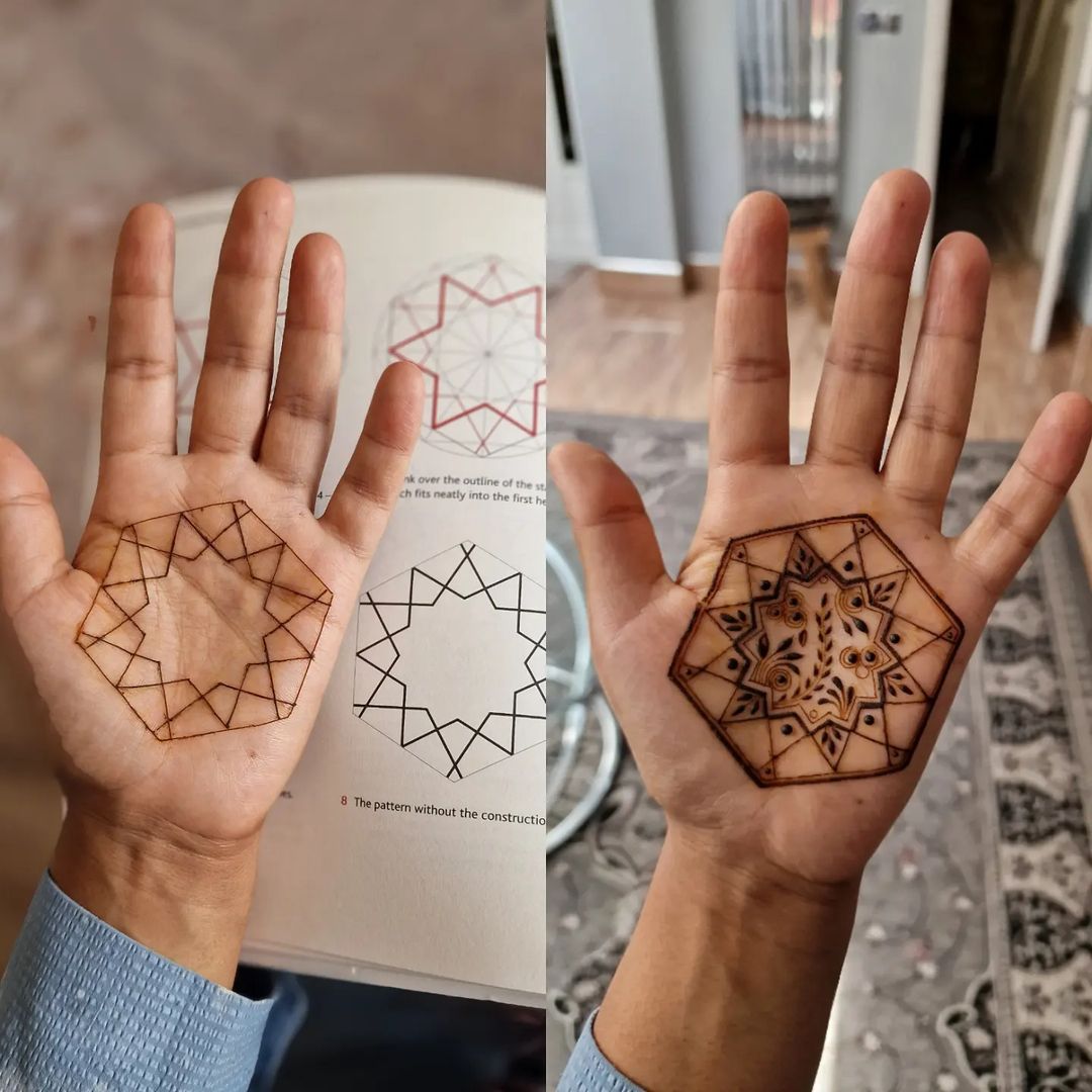 The Geometric Henna Stain