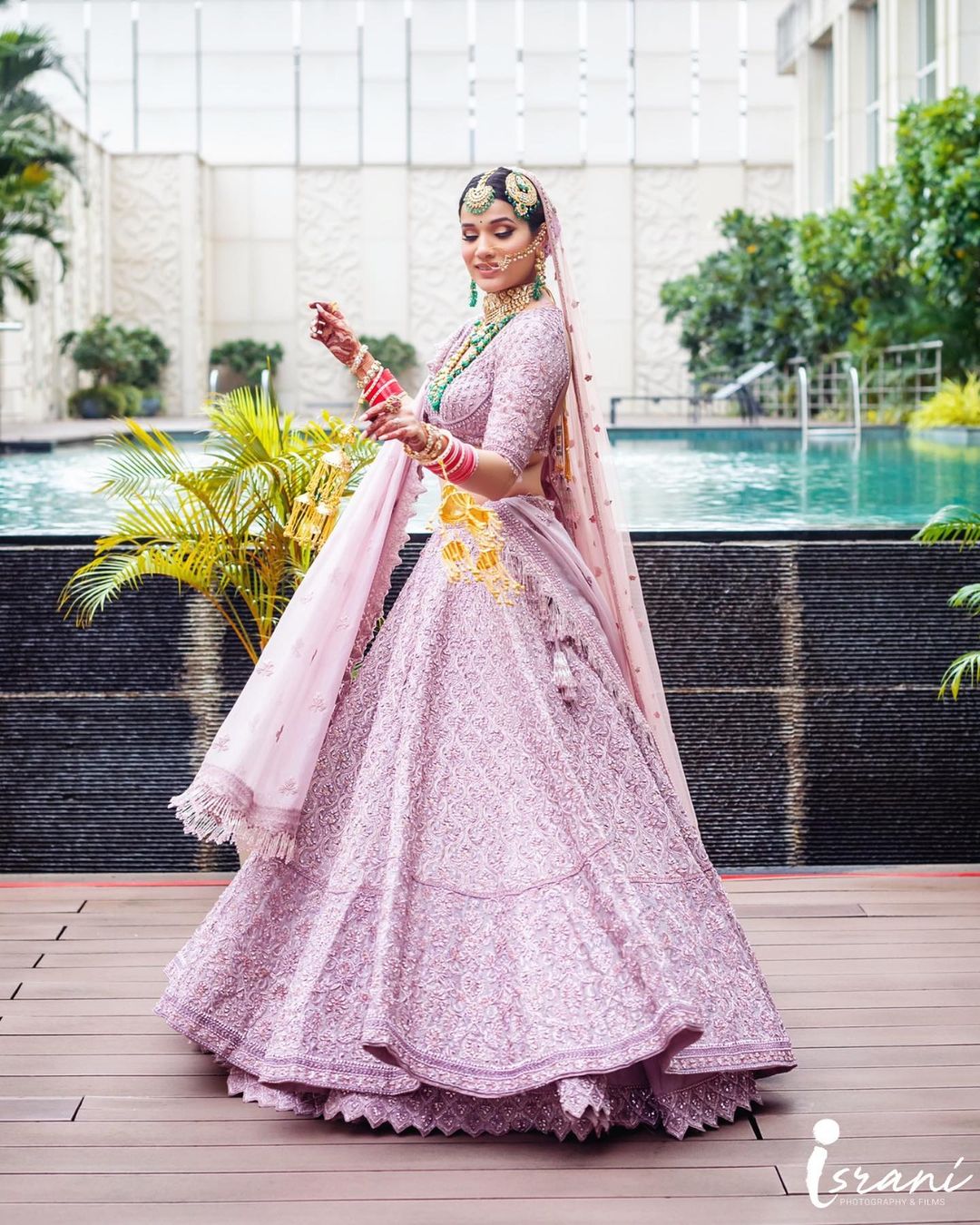 The Lavender Pink Kind Shades Of Bridal Pink Lehenga For Her Wedding Day