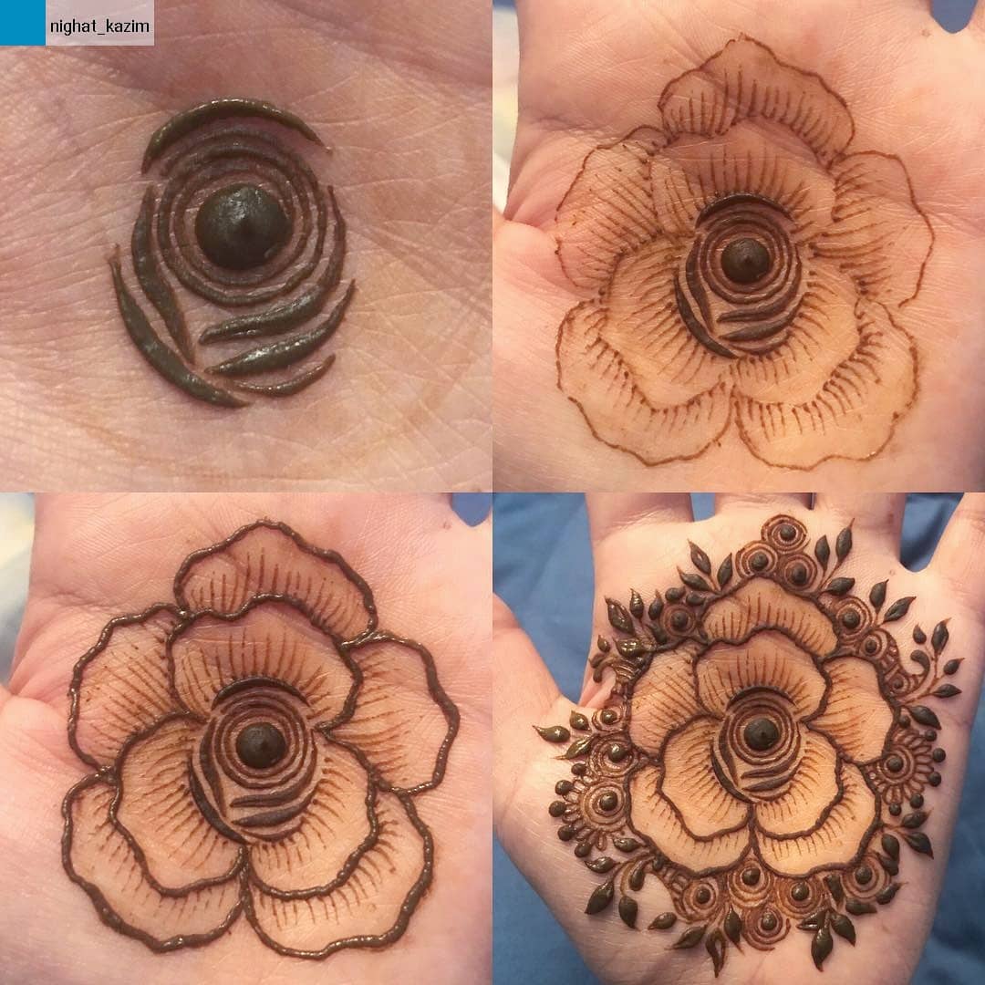 The Rosy Palm Henna Design