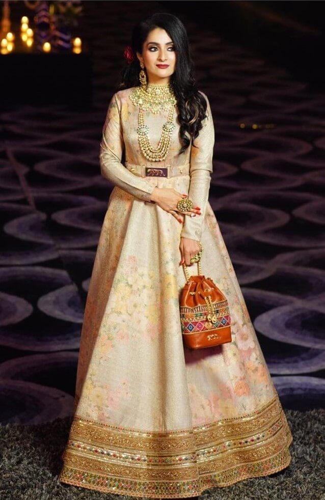 A Rather Simple And Different Lehenga Simple Neutral Tone Bridal Lehenga Designs That Are Trending