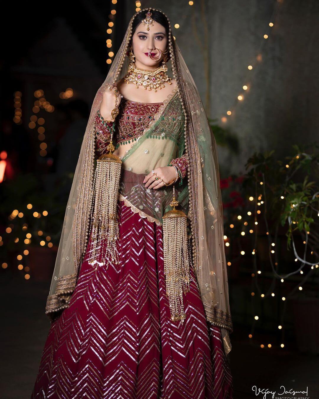 Aalisha Panwar Slaying The Bridal Look Aalisha Panwar Fashionable Outfit Inspo