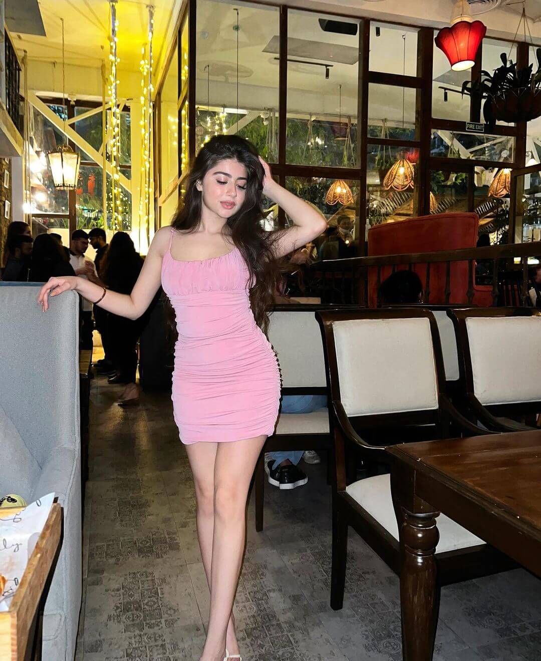 Aditi In One Strap Ruched Mesh Bodycon Dress Outfit Aditi Bhatia Gorgeous Outfit Look